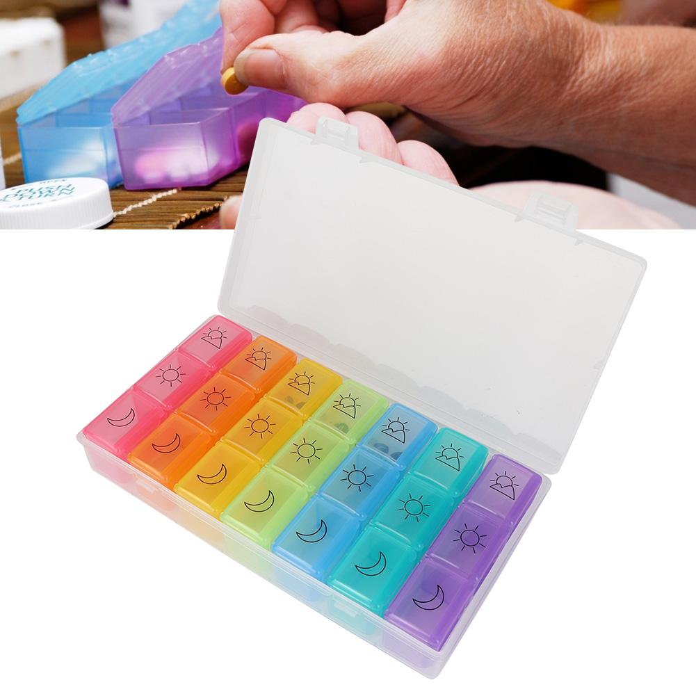 7 Day Week Pills Weekly Medicine Organizer  Tablet Storage Case Holder