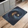 Optical Illusion Endless Abyss Pattern Printed Anti Slip Door Mat Deep Pit Surface Rock Forming 3D Illusion Design Floor Mat