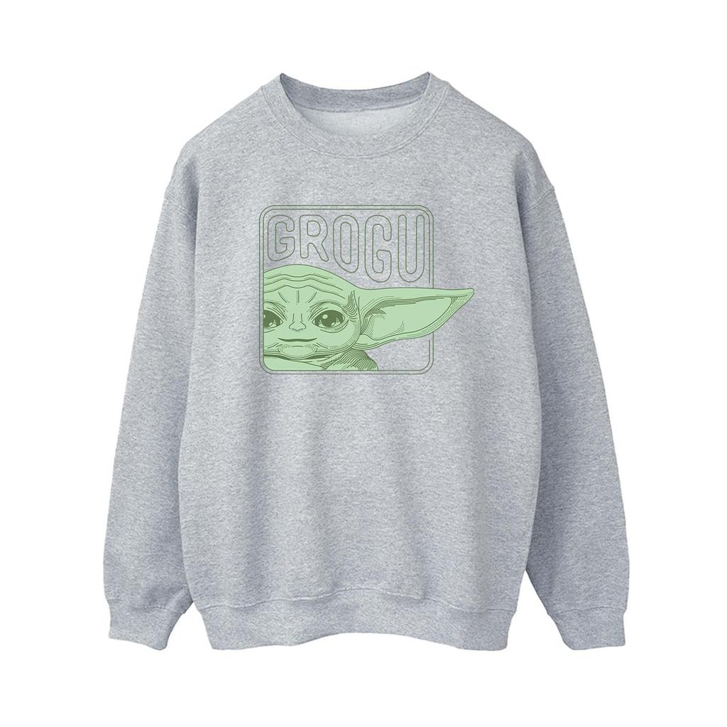 Star Wars Womens/Ladies The Mandalorian Grogu Box Sweatshirt