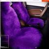Car Seat Cover Faux Fur Warm Car Seat Cover Faux Plush Black Cute Fundas Coche Asiento Universal Decorative Accessories