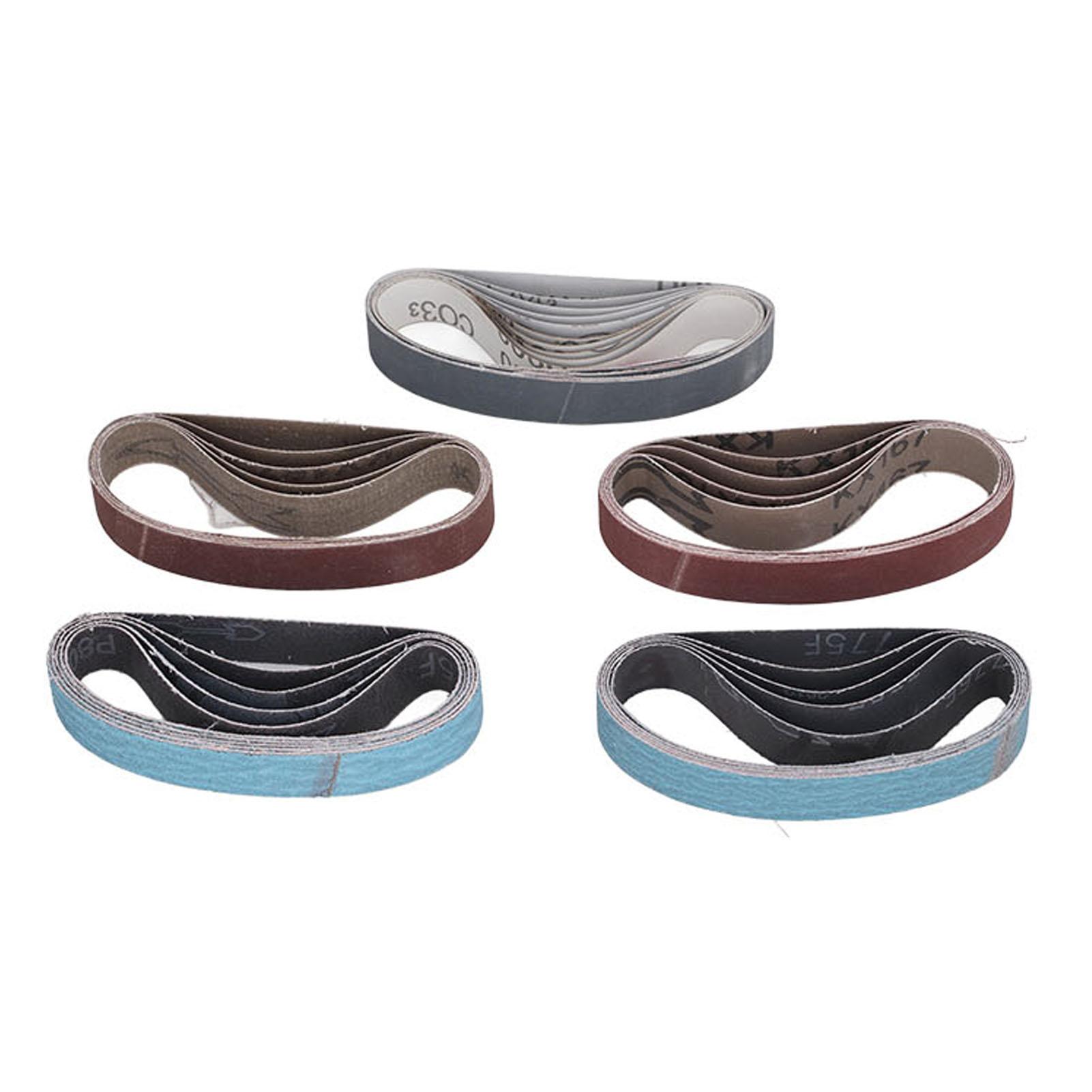 

30PCS Sanding Belts Assortment Knife Sharpener Sandpaper Belt Set 80 120 240 400 800 1000 Grit
