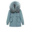 Pai Overcomes The New Korean Version of Loose Padded Cotton-padded Jacket with Big Fur Collar In Winter and Short Cotton-padded Coat In Winter.