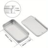 42pcs Metal Can Containers Set with Lids Sliding Lid Storage Boxes for Small Items Jewelry Earrings Handicraft Organizer Storage