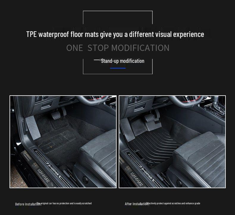 TPE Floor Mats for Volkswagen Lavida, Passat, Magotan, Tiguan L, Sagitar, Golf, Bora, Jetta & T-Cross