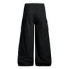 Mens Vibe High Street Cargo Pants Solid Color Loose Wide Leg Work Trousers With Multiple Pockets