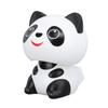 Solar Powered Nodding Panda Figurine ABS Light Sensing Cute Smiling Panda Car Dashboard Ornament for