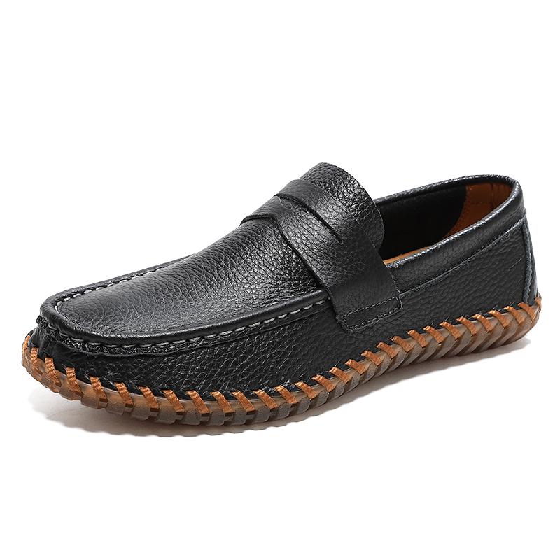 Leisure Walk Men Loafers Soft Hot Sell Moccasins Casual Driving Flats Handmade Penny Man Shoes Business Slip on Shoes Walk Shoes 38