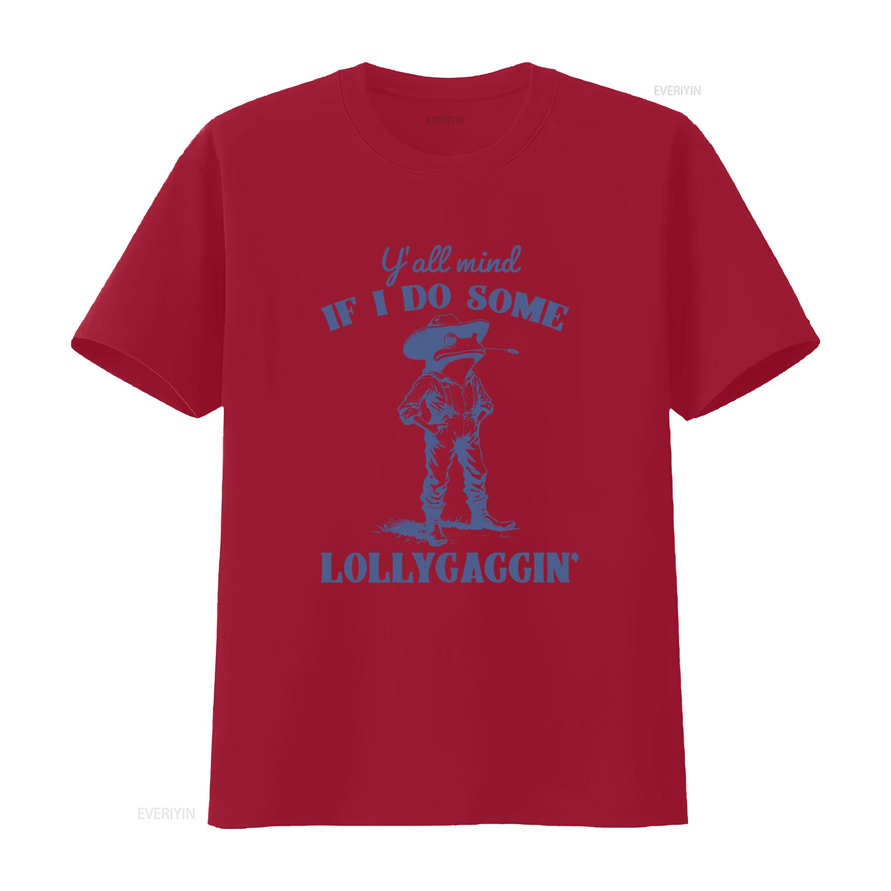 

Yall Mind If I Do Some Lollygagging T Shirt Funny Frog and Toad Meme Vintage Retro 90s Sarcastic vintage Washed homme graphic S
