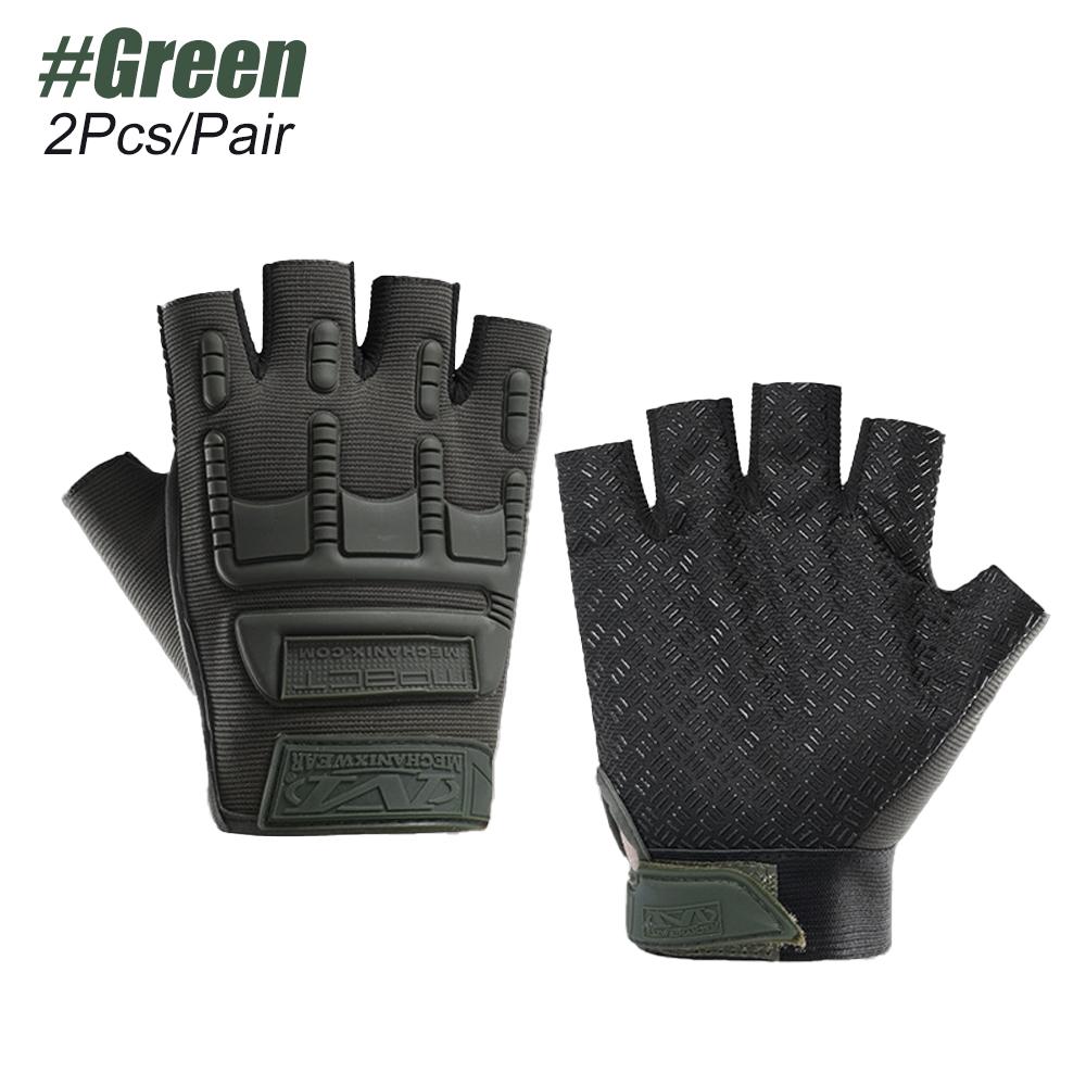 1Pair Fingerless Tactical Gloves – Half Finger Gloves For Cycling & Outdoor Sports – Breathable & Lightweight For Men & Women