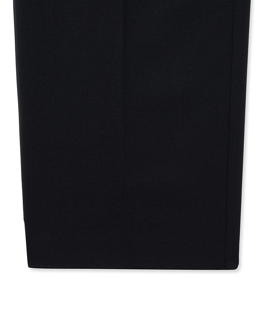 NOIRER Lux Wool Wide Slacks (Black)