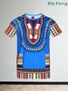 African Traditional Pattern T-Shirts 3D Print Men Summer Short Sleeve T Shirt Harajuku Retro Ethnic Style Tees Top Men Clothing