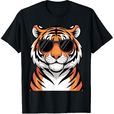 Tiger Costume for Men Women Boys Zoo Tiger Print Tiger Lover T-Shirt