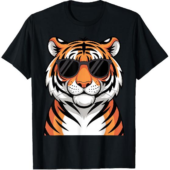 Tiger Costume for Men Women Boys Zoo Tiger Print Tiger Lover T-Shirt