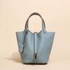 Leder-Togo-Tasche aus hochwertigem Rindsleder, neuwertiger Gemüsekorb, Damen-Beuteltasche, elegante Damen-Pendlertasche