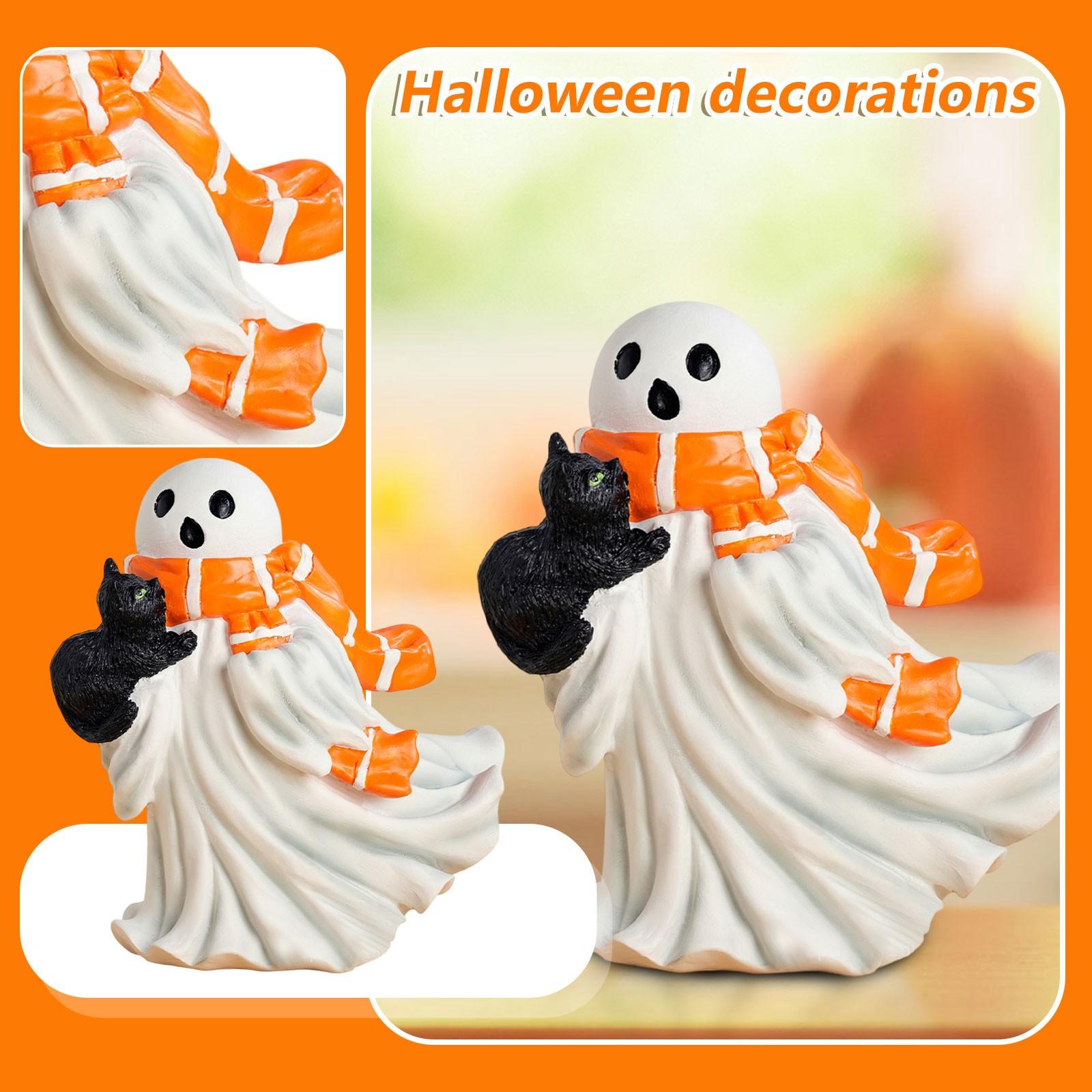 

Новые декоративные элементы для Хэллоуина, мультяшный кот, украшение для домашнего рабочего стола, создающее атмосферу One Size