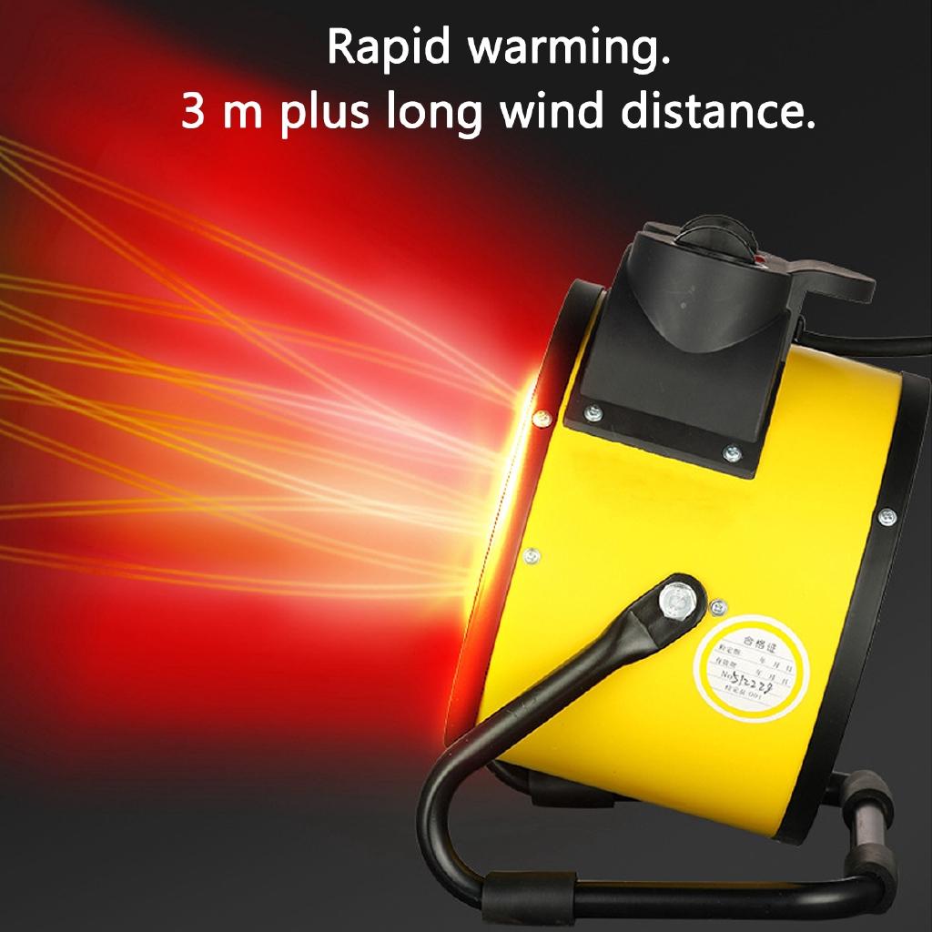 Scaldaventilatore in ceramica ad alta potenza per riscaldatori elettrici spaziali in ceramica da 2000 W/3000 W