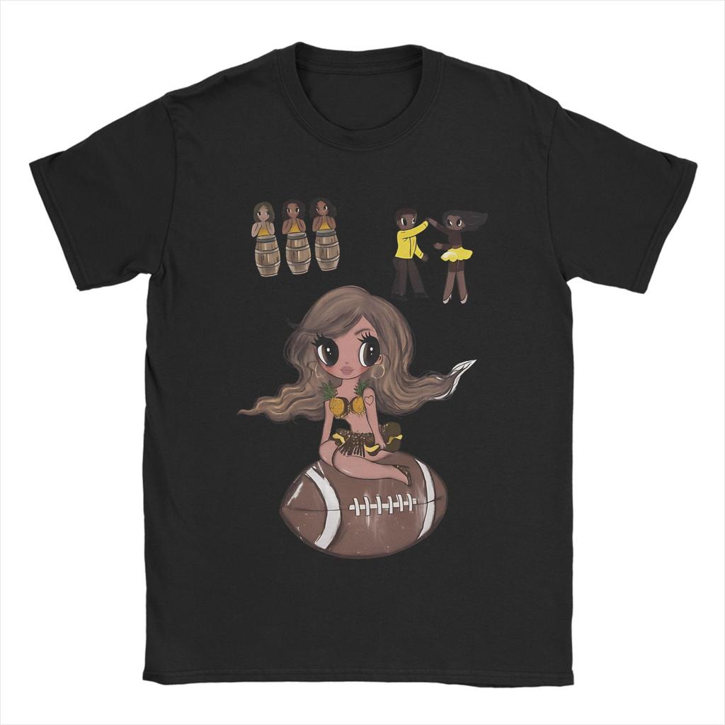 Karol G Chibi Latina Girl On Football With Dancer Characters Tshirt Summer Y2k Casual T Shirts Cotton Tshirt For Unisexs Tees