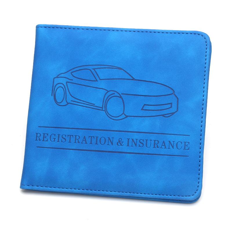Car Registration And Insurance Holder Car Accessories Vehicle Glove Box Car Organizer Car Essential Document Card Wallet