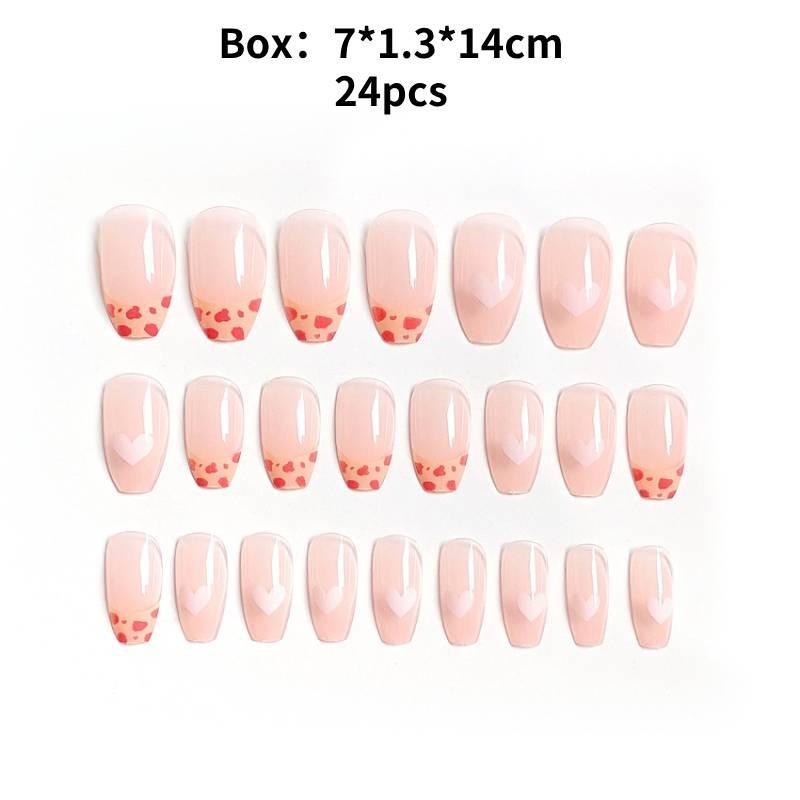 

Fashion Nail Handworn Heartshaped Exquisite Classic Pure Wind Nail Style Patch