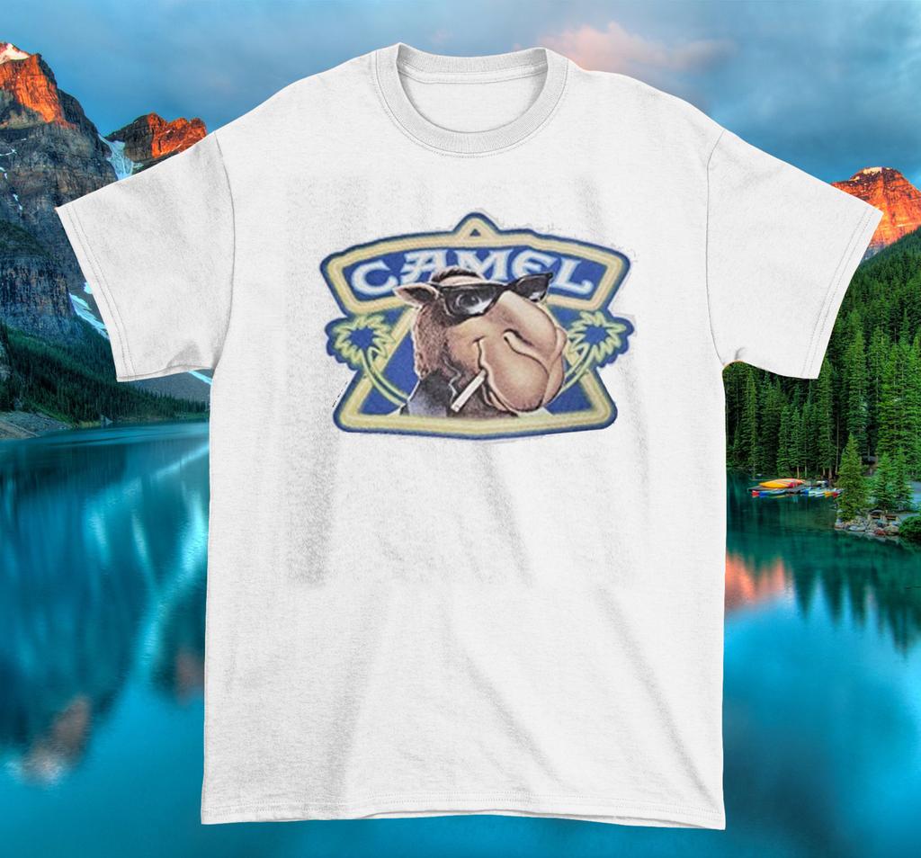 Vintage Camel White T Shirt Tee Size S-5XL COTTON
