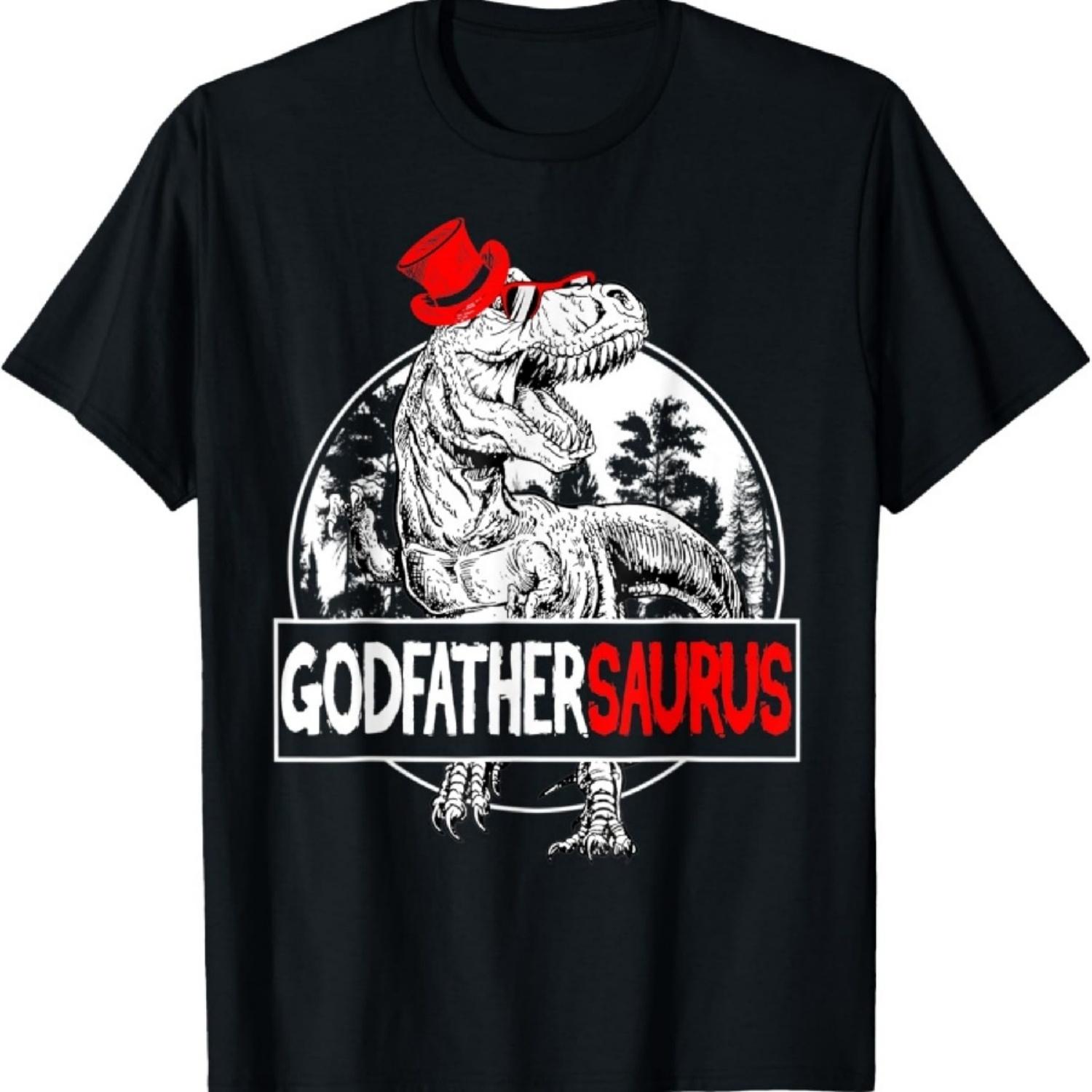 Крестный папазавр Тираннозавр Динозавр Крестный отец Крестные родители Футболка S