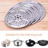 Stainless Steel Steam Rack Multifunction Pot Steaming Grid Steamer Basket  for Kitchen Cooking Tool