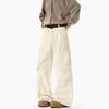 2026 Spring Men Khaki Black Cargo Pants Men High Street Classic Pants Men Casual Pants Men Wide Leg Pants Male Straight Trousers