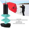 49cm Elektrischer Eisbohrer Eisbohrer zum Angeln Elektrisch Nylon Kabellos Mit Positionierungsbohrer Nylon Schwimmendes Eisbohrerset