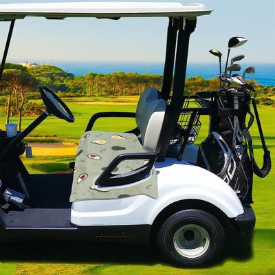 Golf Cart Seat Cover Blanket Accessories Easy Install for 2 Person Club Car To Clean