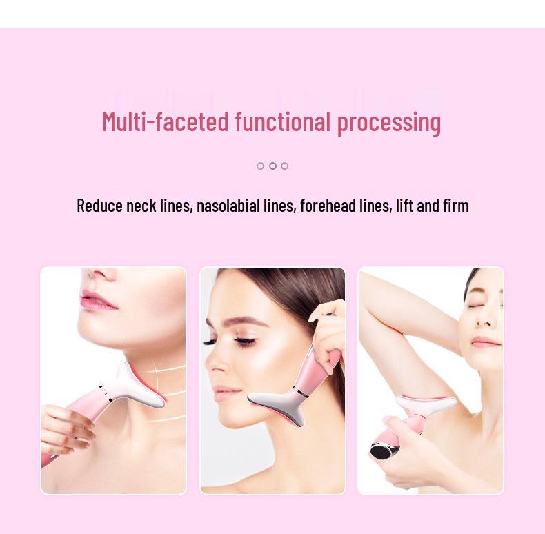 Neck Care Microcurrent Massager: Smooth Wrinkles & Lift Skin