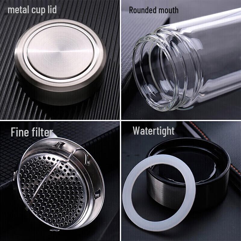 Fuguang Earl Business Double-Layer Glass Cup