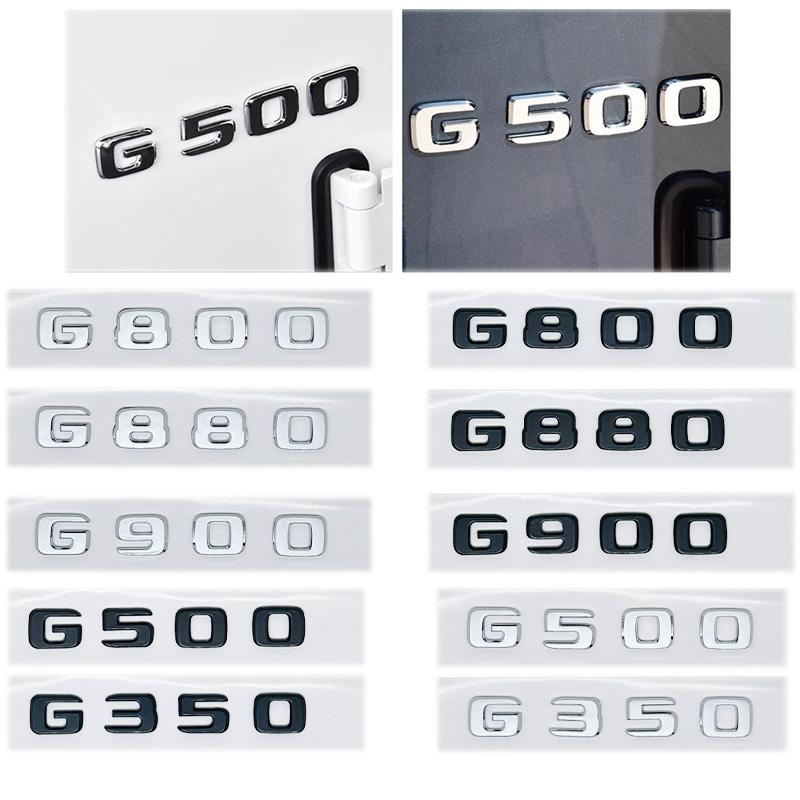YTW1 3D Letter Car Sticker Modified Tail Trunk Emblem Badge for Mercedes Benz G Class G55 G63 G65 G200 G230 G300 G350 G400 G500 G550
