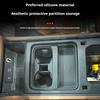 Für Land Rover Defender 90 110 2022-2025 Auto Mittelkonsole Silikon Kabelloses LadePad Becherhalter Hintere Armlehne Becheruntersetzer