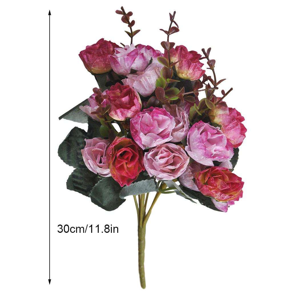 21Heads Artificial Rose Flower Silk Flower Wedding Party Bouquet Home Decor