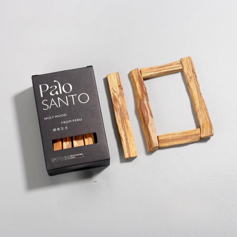 Natural Peruvian Holy Wood Strip/Yoga Tea Room Study Bedroom Clean Air Remove Odors Calming Incense Log Strip Fragrance Lasting