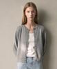 Vleti Wool 100% Wave Knit Cardigan (Gray)