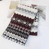 New Korean Style Fair Isle Winter Snood Shawl - Warm Striped Plaid Scarf