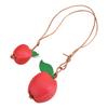 Pendentif Sac Cousu Main Cuir Artificiel Forme Fruit Porte-Clés Polyvalent Jaune Vert Décoration Été