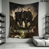 supernatural Wall Tapestry Aesthetic Wall Hanging Printed Fabric Blanket Decorative Tapestries for Bedroom Living Room Home Decor