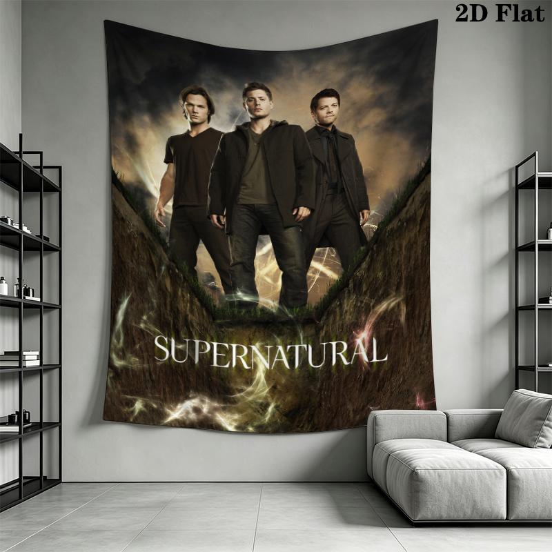 supernatural Wall Tapestry Aesthetic Wall Hanging Printed Fabric Blanket Decorative Tapestries for Bedroom Living Room Home Decor