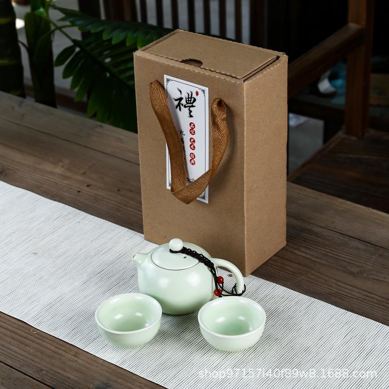 Travel Tea Set, Household Portable Set, Outdoor Souvenir, Chinese New Year Gift
