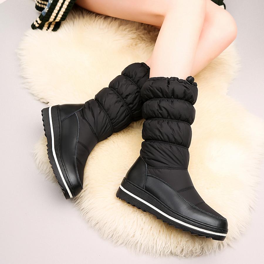 Women's snow boots winter warm and comfortable non-slip long-staple shoes large size casual cotton shoes