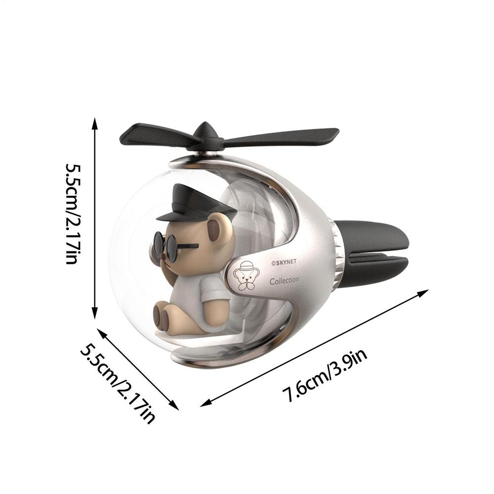 Cartoon Cute Dog Car Air Freshener Flying Ball Car Aroma Diffuser Rotating Propeller Outlet Fragrance Auto Interior Accessories