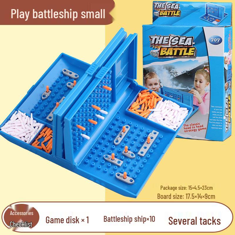 Interactive Naval Warfare Battleship Strategy Game: Educational Two-Player Tabletop Fun