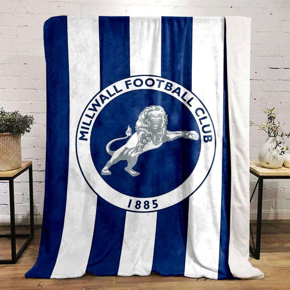 Millwall Football Club Lion Logo Design print blanket soft and cozy perfect for the living room bed sofa or a nap,gift