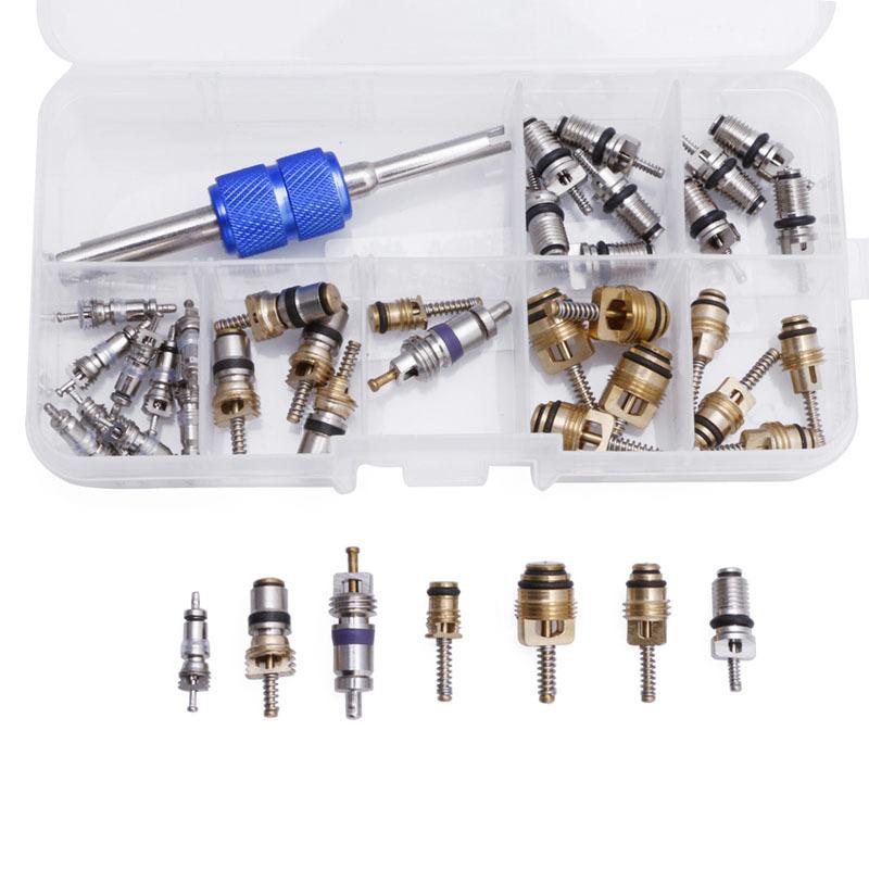 R12 R134A Car Air Conditioning A/C Tire Valve Stem Core Remover Tool Kit 39Pcs/set Dropship
