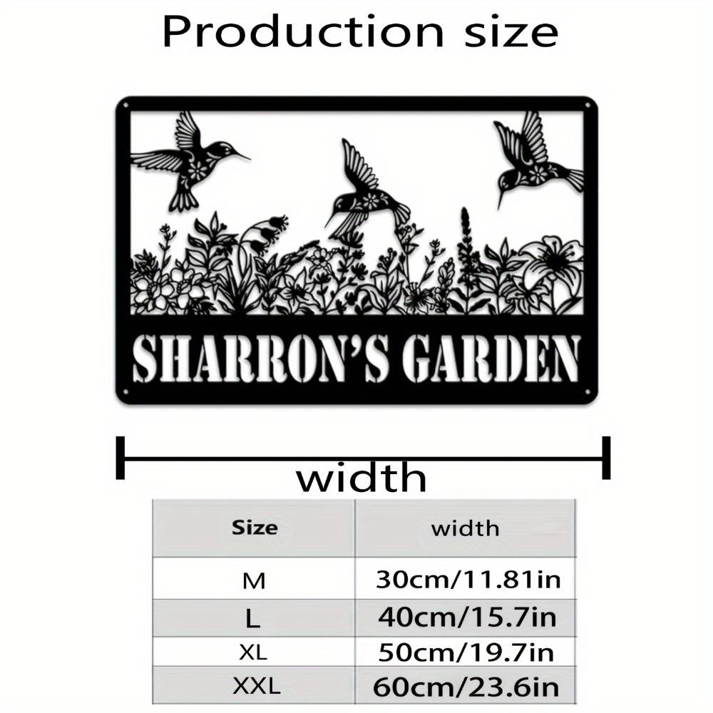 Unique Customizable Metal Sign Wall Decor for Party Door Living Room Outdoor Courtyard Valentine Gift