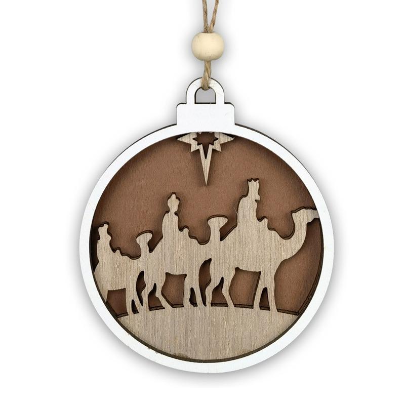 Noel Ahşap Kolye 3D Geyik Noel Baba Ağacı Asılı Süsler Noel Dekor