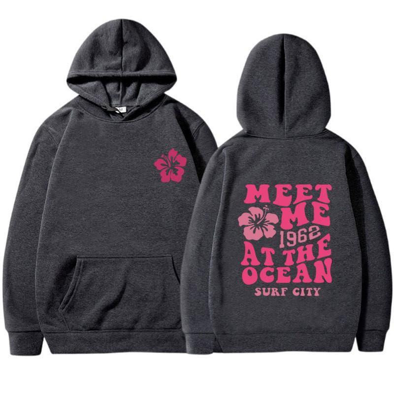 Mens Hooded Sweatshirt Casual Loose Fit Cotton Pullover With Ribbed Cuffs Hem Sport Leisure