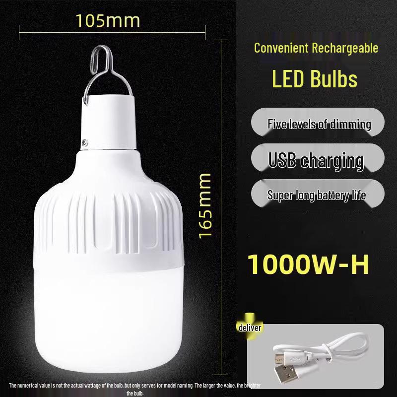 Portable LED Night Market Light: Super Bright, Cordless, Long Battery Life for Outdoor Stalls
